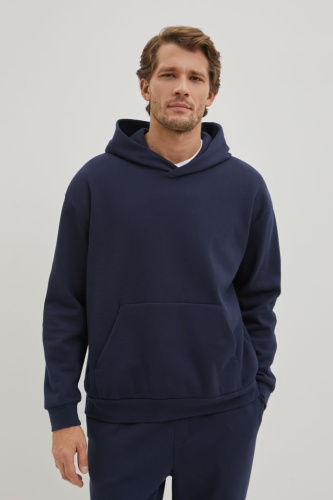 Худи из хлопка свободного кроя