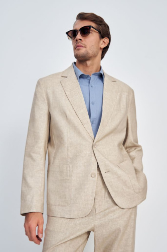 Пиджак однобортный с карманами