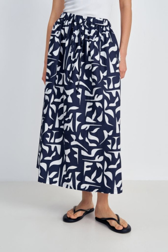 Юбка макси с принтом