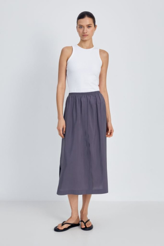 Юбка миди с эластичным поясом