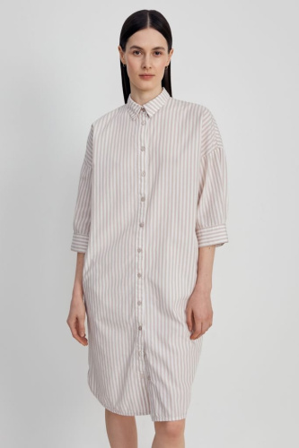 Платье-рубашка женское из хлопка