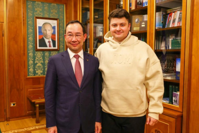 Глава Якутии встретился с виртуозом — скрипачом Петром Лундстремом / ЯСИА   