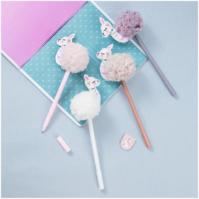 Ручка шариковая MESHU "Lamb" 0,7 мм, синяя, корпус ассорти