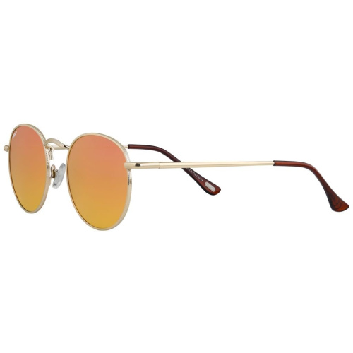 Очки солнцезащитные ZIPPO, унисекс, золотистые, оправа из меди, оранжевые линзы