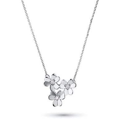 Колье из серебра с бриллиантами э0601кл03185300