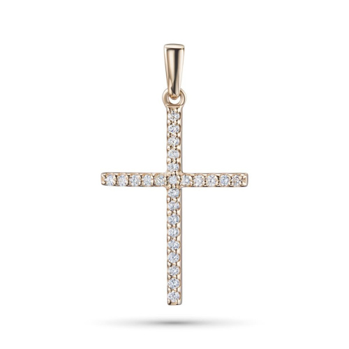 Подвеска из красного золота с бриллиантами э0201пд08200122