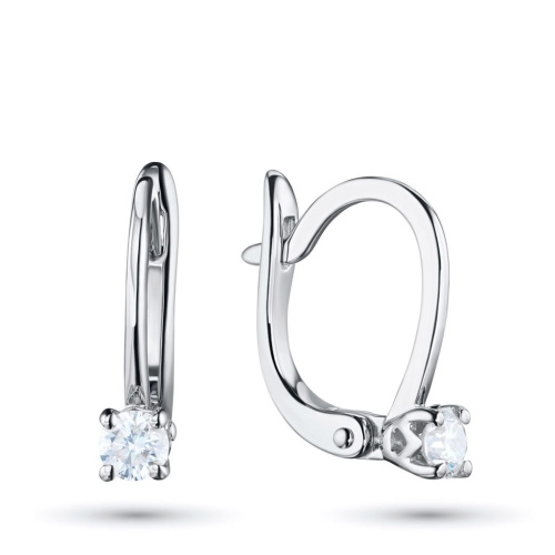 Серьги из белого золота с бриллиантами э0901сг05210201