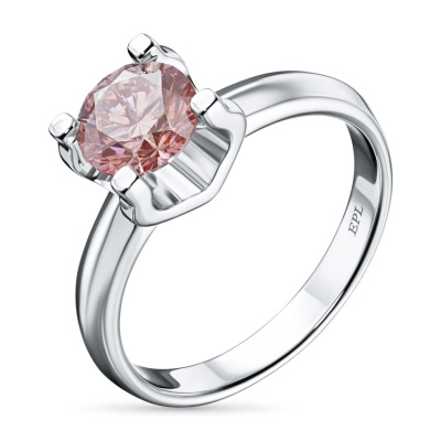 Помолвочное кольцо из белого золота э0912кц06200855_pink