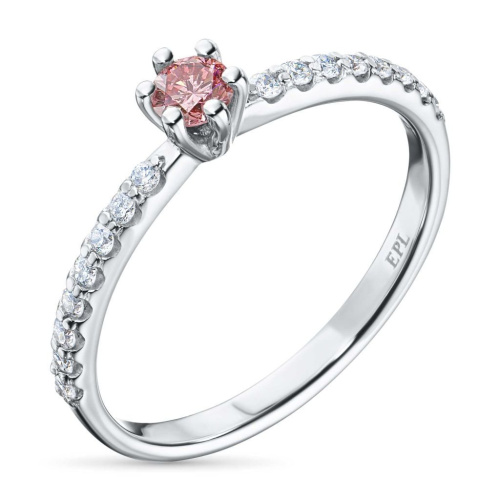 Кольцо из белого золота э4012кц07210111_pink