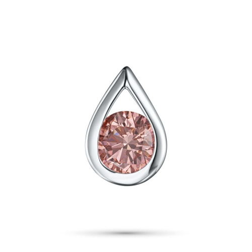 Классическая подвеска из белого золота э0912пд06200853_pink