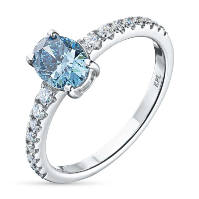 Кольцо из белого золота э0912кц10220004_blue