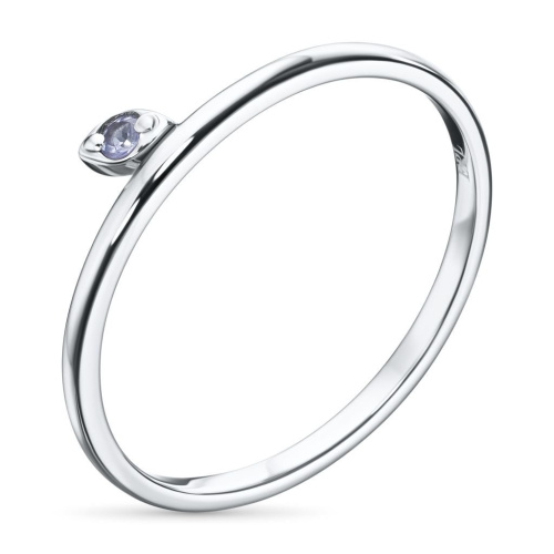 Обручальное кольцо из серебра с танзанитом э0608кц06220423