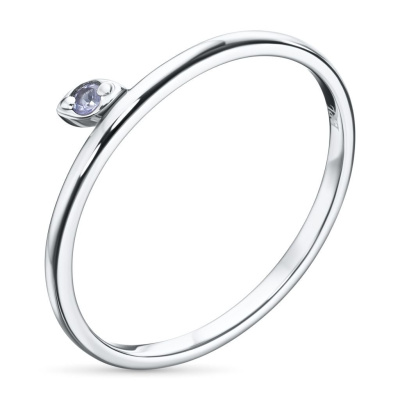 Обручальное кольцо из серебра с танзанитом э0608кц06220423