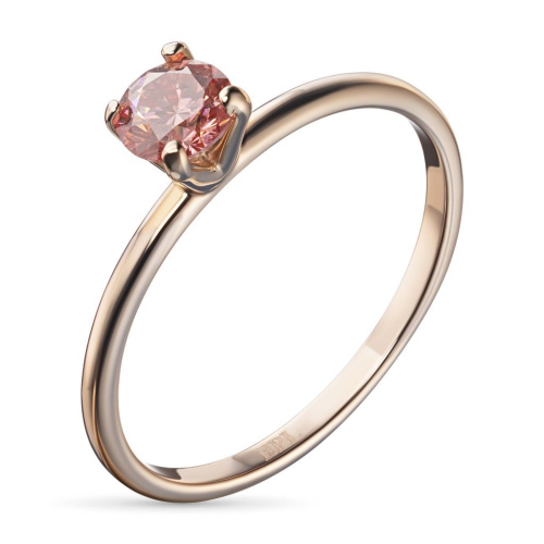 Помолвочное кольцо из красного золота э0212кц07200355_pink