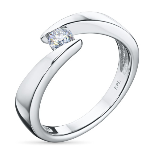 Помолвочное кольцо из белого золота с бриллиантом э4001кц08220858