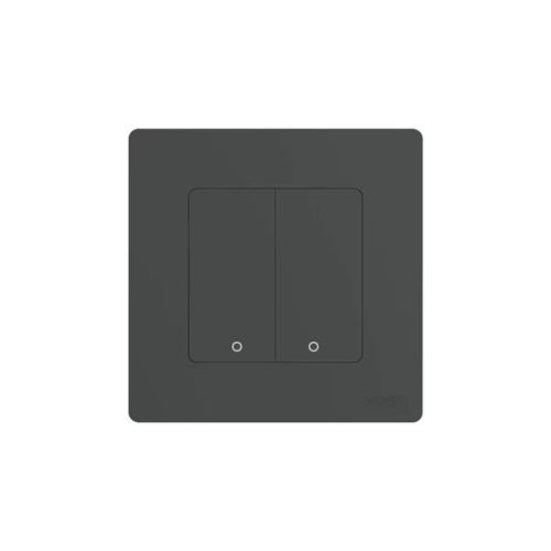 Умный выключатель Moes ZigBee Smart Switch Double SR-ZS Grey