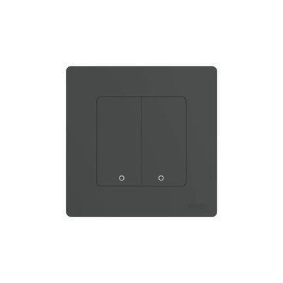 Умный выключатель Moes ZigBee Smart Switch Double SR-ZS Grey