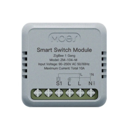 Умное реле Moes ZigBee Smart Switch Module ZM-104-M-MS