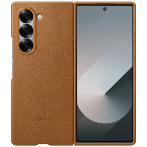Чехол-крышка Samsung VF956PAEGRU для Samsung Z Fold 6, экокожа, коричневый
