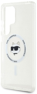 Чехол Karl Lagerfeld NFT Choupette MagSafe для Galaxy S25 Ultra прозрачный