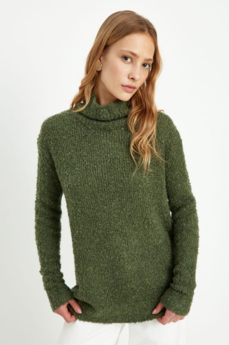 Джемпер свободного силуэта с шерстью