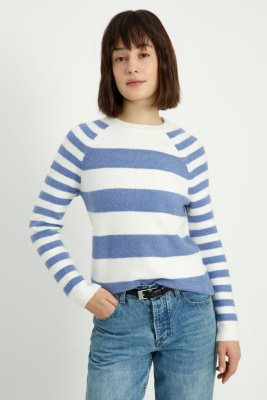 Джемпер прямого силуэта с шерстью