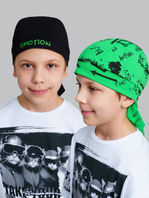 Бандана трикотажная для мальчиков, 2 шт в комплекте