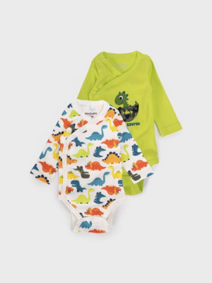 Боди детское трикотажное для мальчиков, 2 шт в комплекте