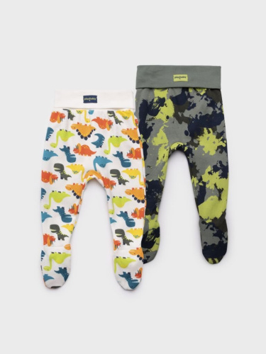 Ползунки детские трикотажные для мальчиков, 2 шт в комплекте