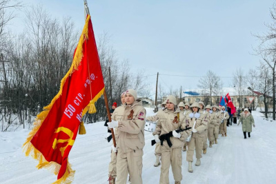 Эстафета «Знамя Победы» достигла Верхнеколымского района Якутии / ЯСИА   