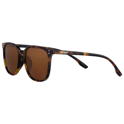 Очки солнцезащитные ZIPPO, унисекс, коричневые, оправа из поликарбоната