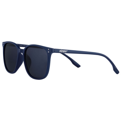 Очки солнцезащитные ZIPPO, унисекс, синие, оправа из поликарбоната, серые линзы