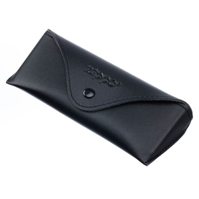 Чехол для очков ZIPPO, из искусственной кожи, черный
