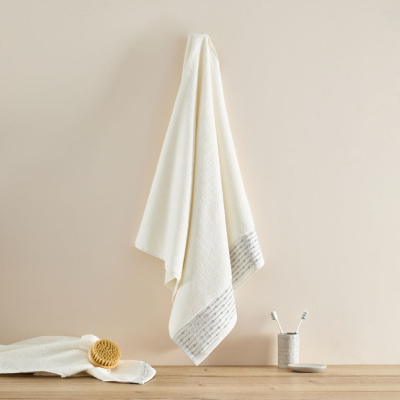 Полотенце махровое Punto, кремовое