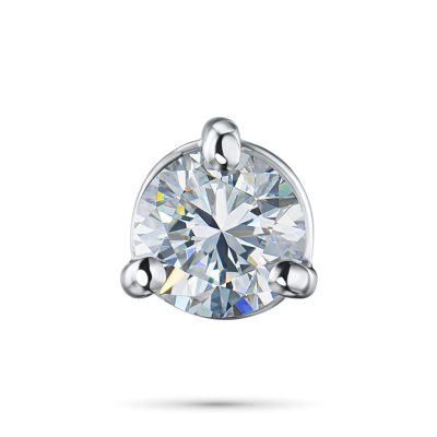 Классическая подвеска из белого золота с бриллиантом э0901пд02151200