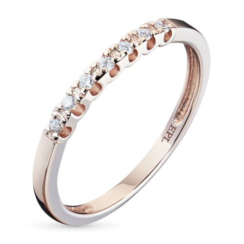 Кольцо из красного золота с бриллиантами э0201кц02183000