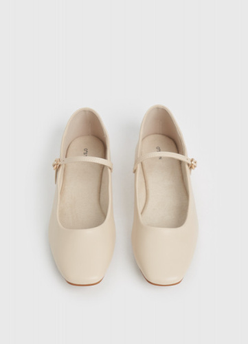 Балетки, Бежевый