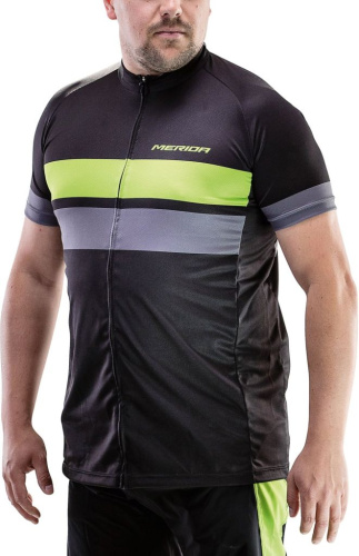 Джерси MERIDA, короткий рукав, Pro Line, Green Stripe, 740703I0436GNXXL (Размер: L)