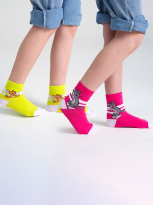 Носки трикотажные для девочек, 2 пары в комплекте