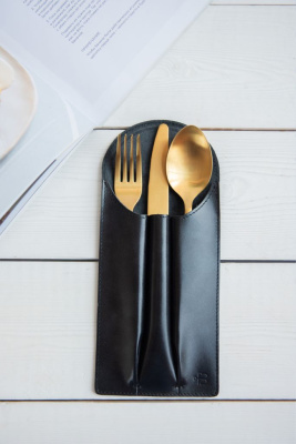 Чехол для столовых приборов WAVE Black