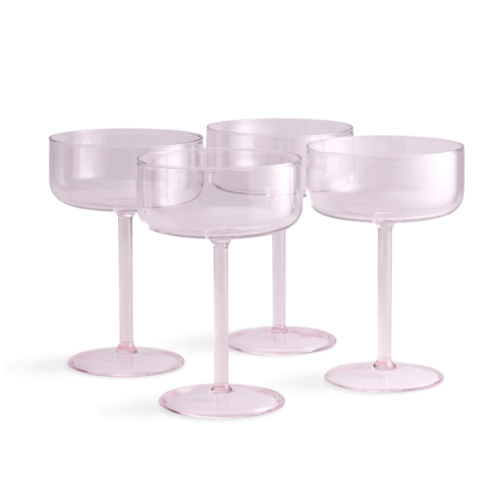 Бокалы для шампанского 4 шт Pink/Японский Розовый
