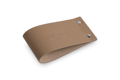 Холдер кожаный для подсвечника "Тепло" S Caramel