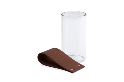 Холдер кожаный для подсвечника "Тепло" S Brandy