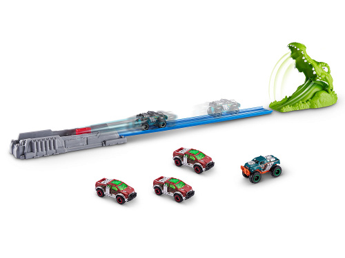 6718 Набор ZURU Metal Machines, трек «Крокодил» с машинкой