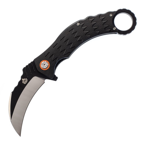 Складной нож керамбит QSP Eagle, сталь D2, рукоять черный G10