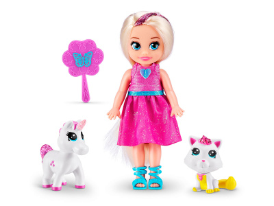 100522 Игровой набор ZURU Sparkle Girlz «Принцесса с питомцами», в ассортименте