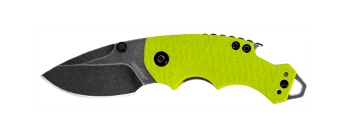 Складной нож Kershaw Shuffle 8700LIMEBW, сталь 8Cr13MoV BlackWash™, компактный мультитул, рукоять GFN зелёная