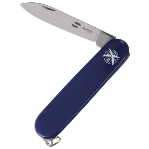 Нож перочинный Stinger 90 мм, 2 функции, синий