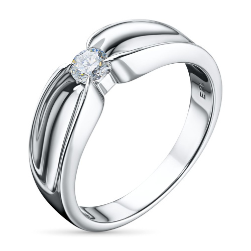 Помолвочное кольцо из белого золота э4712кц07120500_white