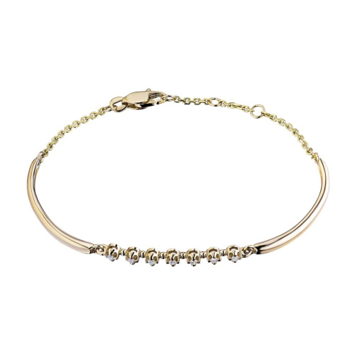 Браслет из желтого золота с бриллиантами э0301бр08152800